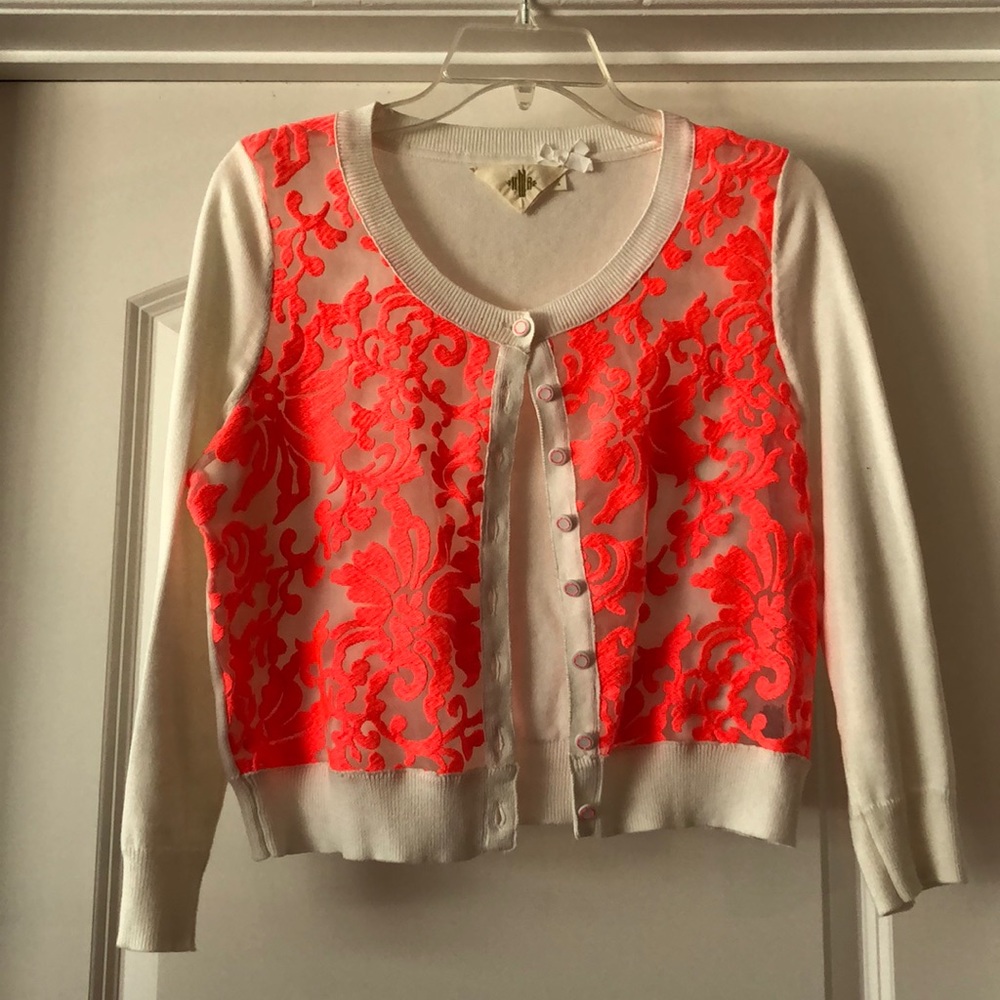 NEW - Anthropologie Neon Cardigan - Size M